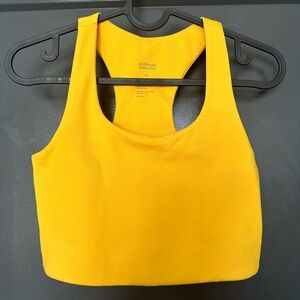 Girlfriend collective Paloma racerback sports bra citrine yellow, XS